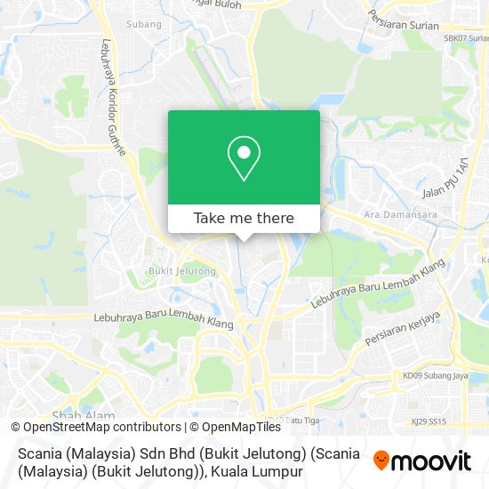 Scania (Malaysia) Sdn Bhd (Bukit Jelutong) (Scania (Malaysia) (Bukit Jelutong)) map