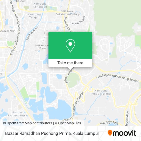 Peta Bazaar Ramadhan Puchong Prima