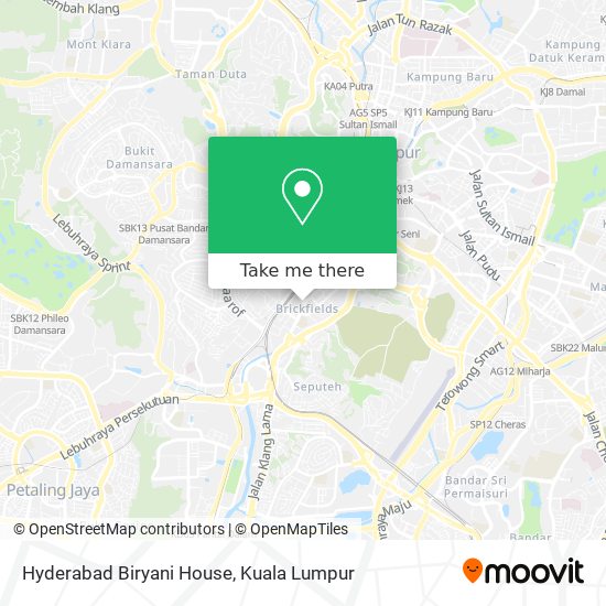 Hyderabad Biryani House map