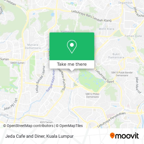 Jeda Cafe and Diner map