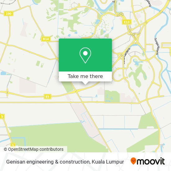 Genisan engineering & construction map