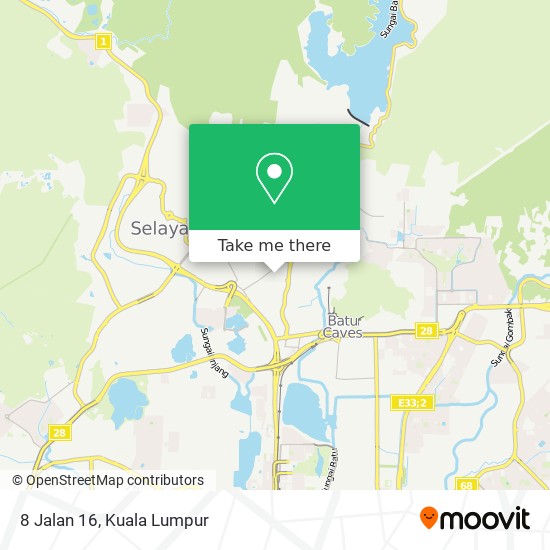 8 Jalan 16 map