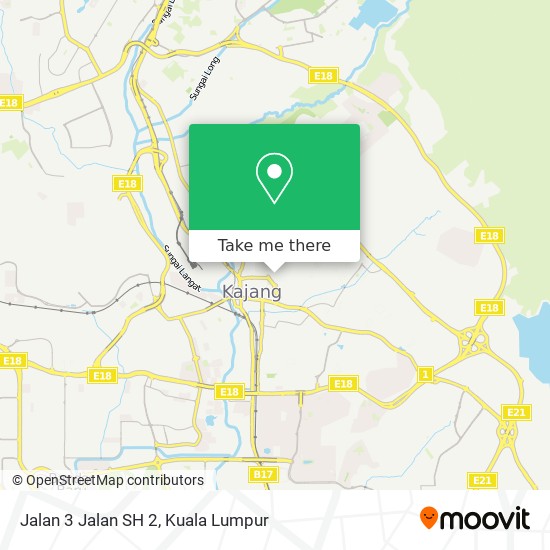 Jalan 3 Jalan SH 2 map