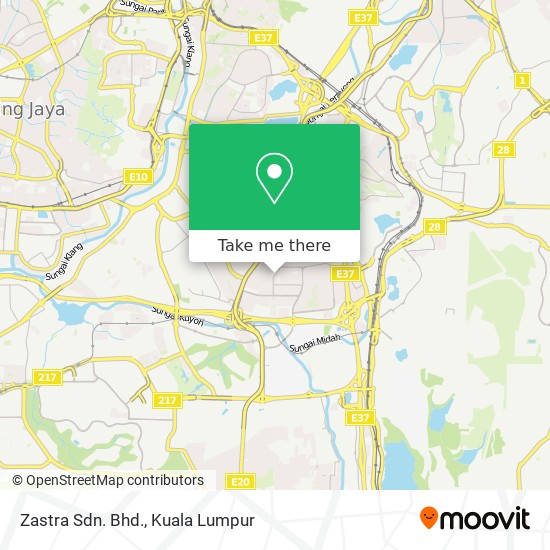 Zastra Sdn. Bhd. map