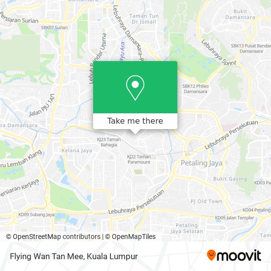 Flying Wan Tan Mee map