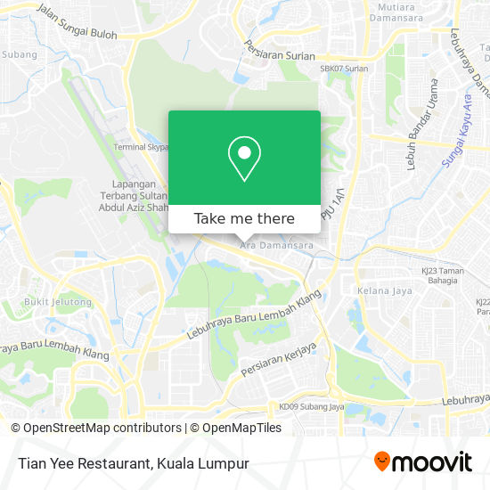 Tian Yee Restaurant map