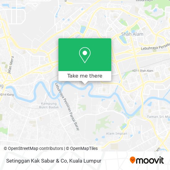 Setinggan Kak Sabar & Co map