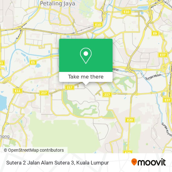 Sutera 2 Jalan Alam Sutera 3 map