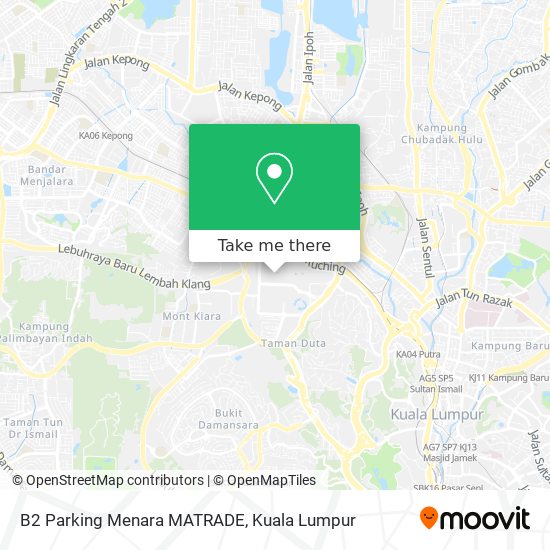 B2 Parking Menara MATRADE map