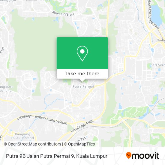 Peta Putra 9B Jalan Putra Permai 9