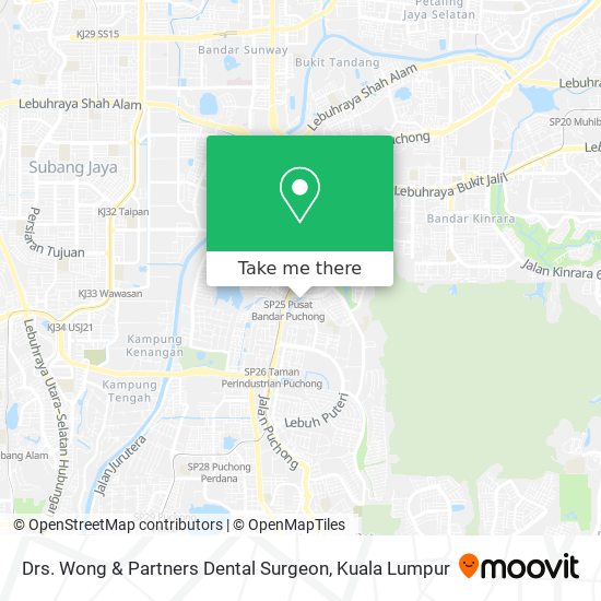 Drs. Wong & Partners Dental Surgeon map