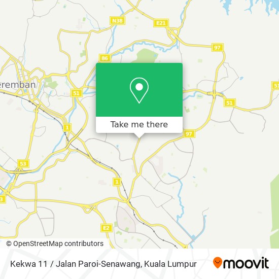Peta Kekwa 11 / Jalan Paroi-Senawang