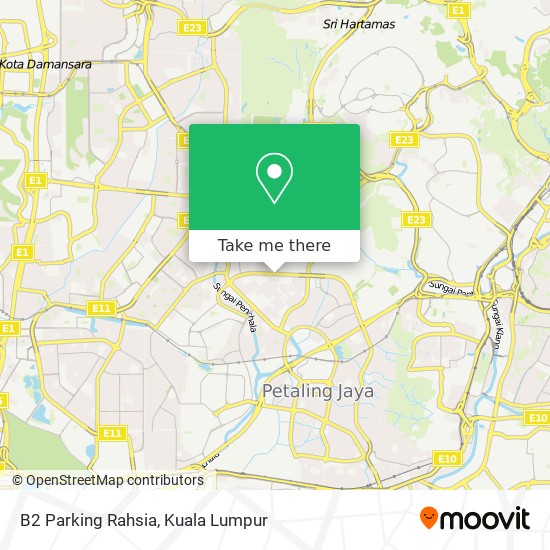 B2 Parking Rahsia map