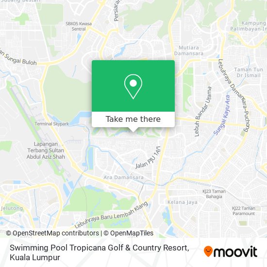 Swimming Pool Tropicana Golf & Country Resort map