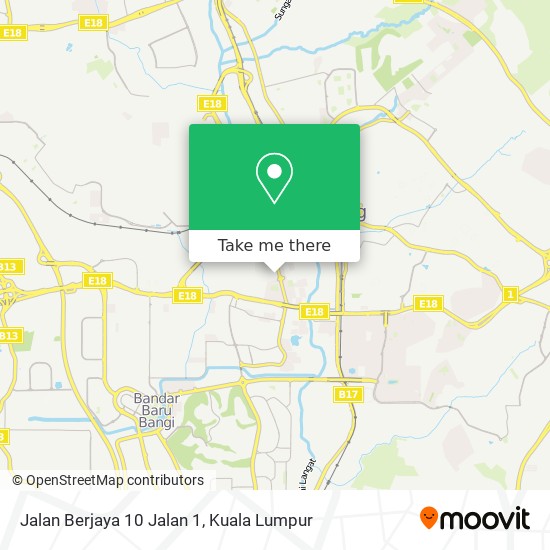 Jalan Berjaya 10 Jalan 1 map