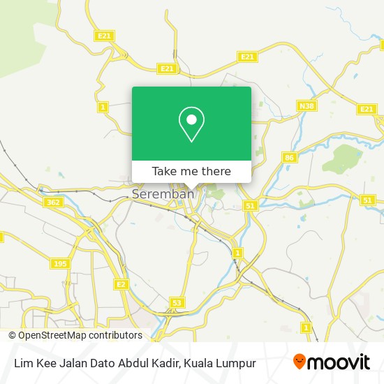 Lim Kee Jalan Dato Abdul Kadir map