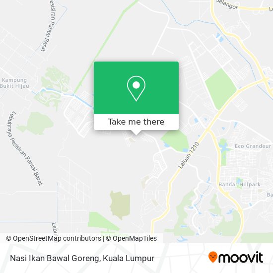 Nasi Ikan Bawal Goreng map