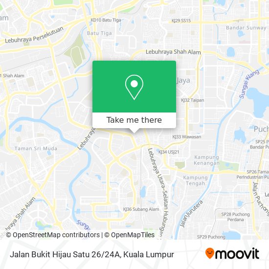 Jalan Bukit Hijau Satu 26/24A map