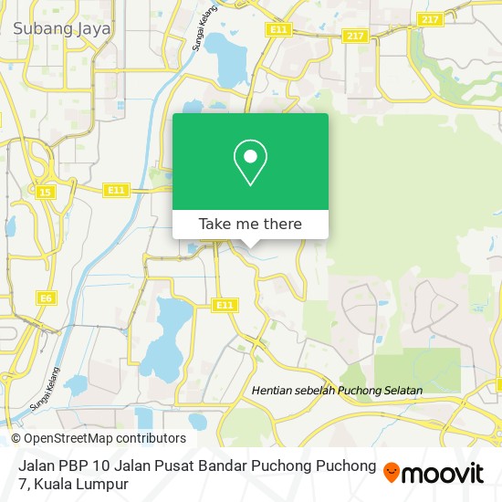 Peta Jalan PBP 10 Jalan Pusat Bandar Puchong Puchong 7