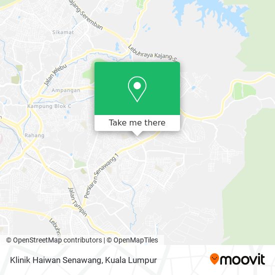How to get to Klinik Haiwan Senawang in Seremban by Bus or Train