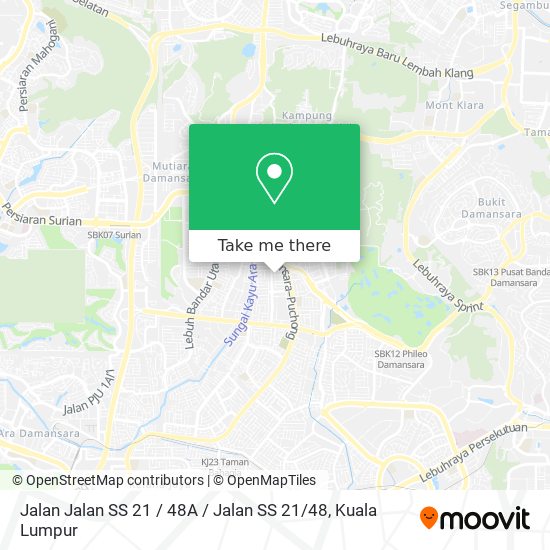 Jalan Jalan SS 21 / 48A / Jalan SS 21 / 48 map