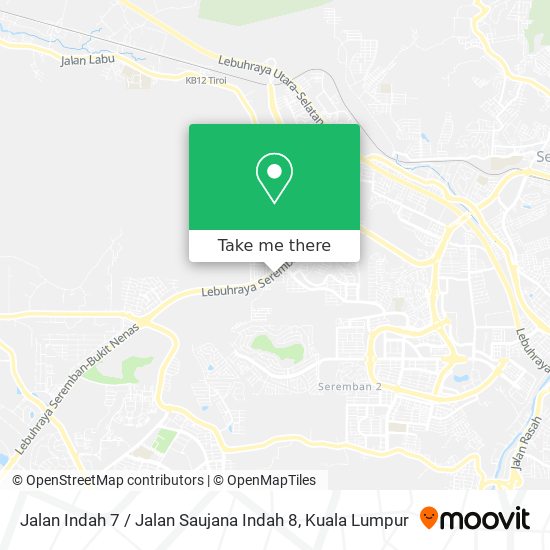 Jalan Indah 7 / Jalan Saujana Indah 8 map