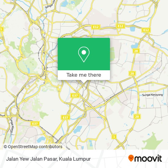 Jalan Yew Jalan Pasar map