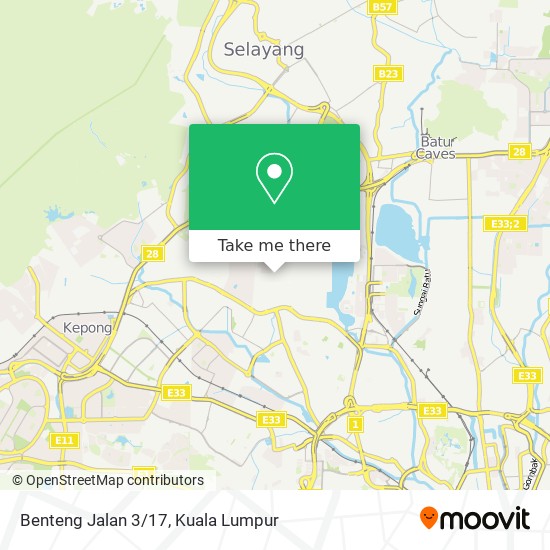 Benteng Jalan 3/17 map