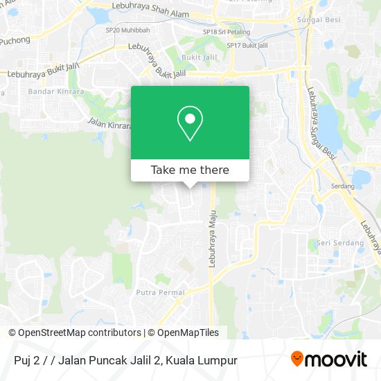 Puj 2 / / Jalan Puncak Jalil 2 map