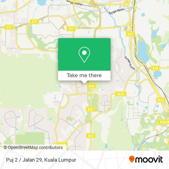 Puj 2 / Jalan 29 map