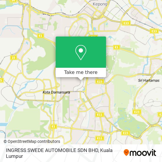 INGRESS SWEDE AUTOMOBILE SDN BHD map