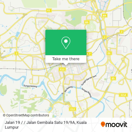 Peta Jalan 19 / / Jalan Gembala Satu 19 / 9A