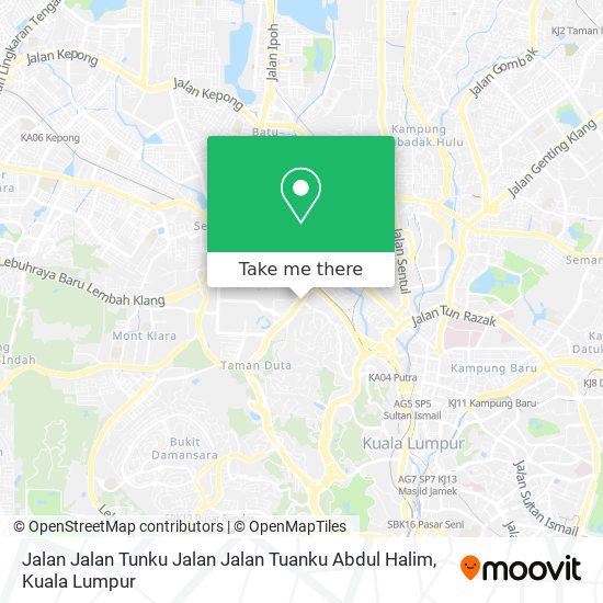 Jalan Jalan Tunku Jalan Jalan Tuanku Abdul Halim map