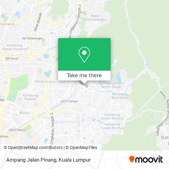 Ampang Jalan Pinang map