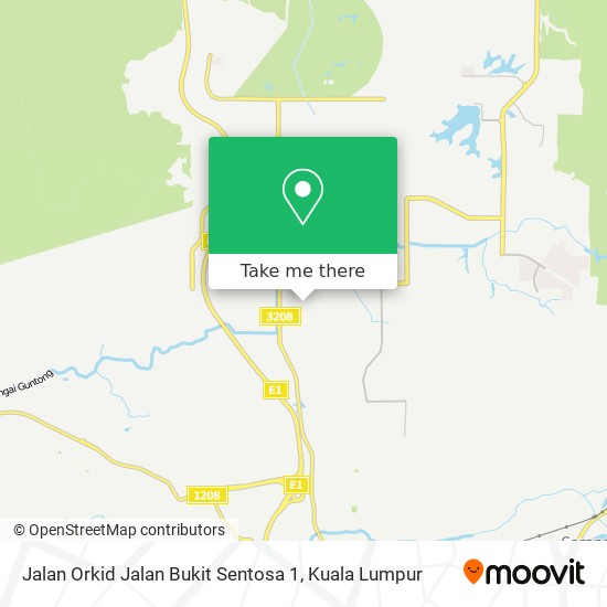 Jalan Orkid Jalan Bukit Sentosa 1 map