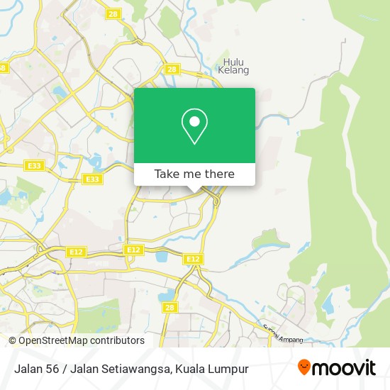 Jalan 56 / Jalan Setiawangsa map