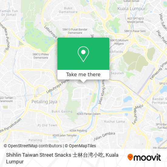 Shihlin Taiwan Street Snacks 士林台湾小吃 map