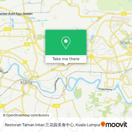 Restoran Taman Intan 兰花园美食中心 map