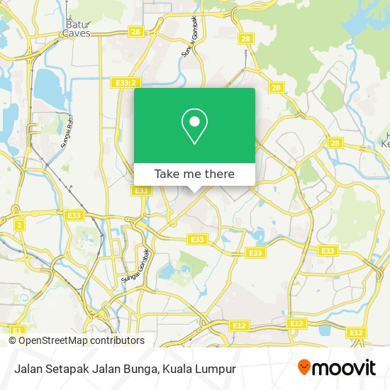 Peta Jalan Setapak Jalan Bunga