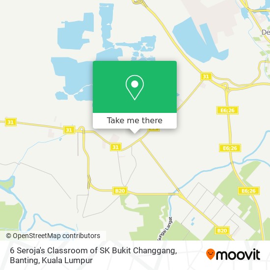 6 Seroja's Classroom of SK Bukit Changgang, Banting map