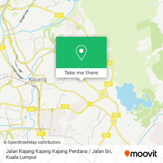 Peta Jalan Kajang Kajang Kajang Perdana / Jalan Sri