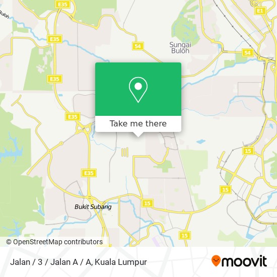 Jalan / 3 / Jalan A / A map