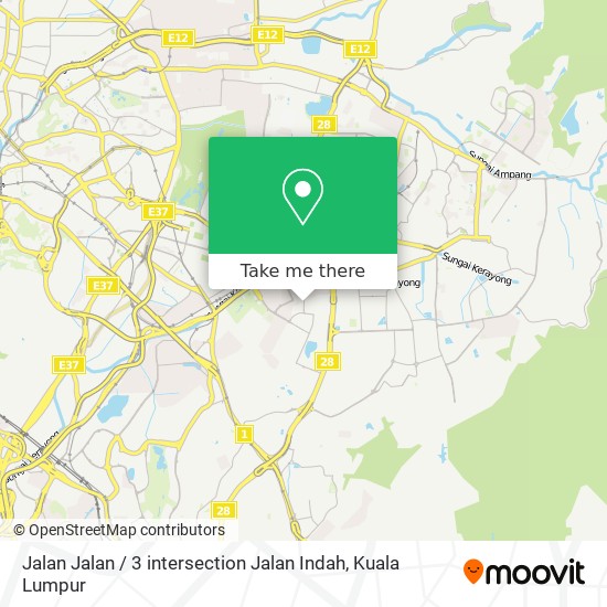 Jalan Jalan / 3 intersection Jalan Indah map