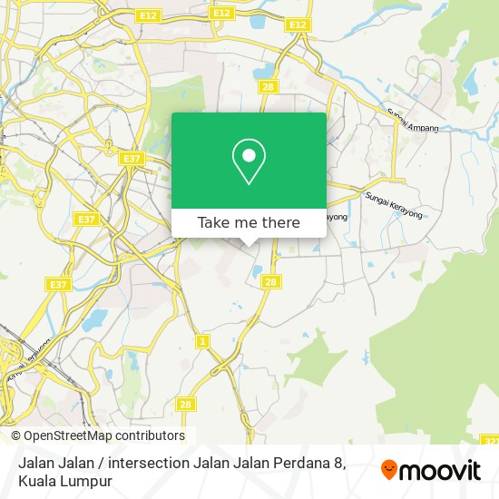 Jalan Jalan / intersection Jalan Jalan Perdana 8 map