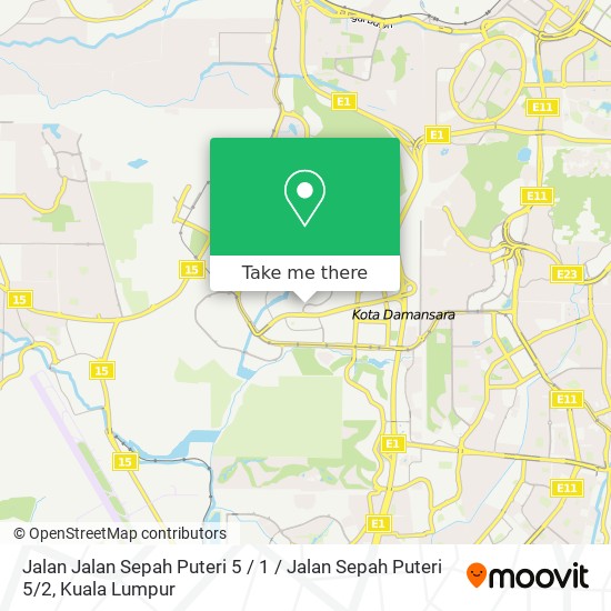 Peta Jalan Jalan Sepah Puteri 5 / 1 / Jalan Sepah Puteri 5 / 2