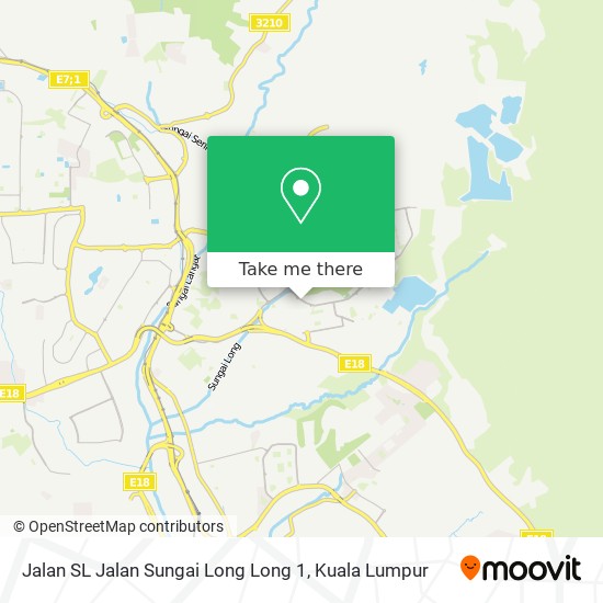 Jalan SL Jalan Sungai Long Long 1 map