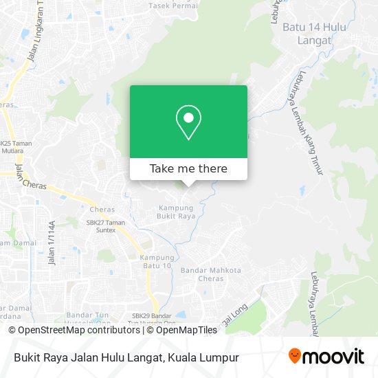 Peta Bukit Raya Jalan Hulu Langat