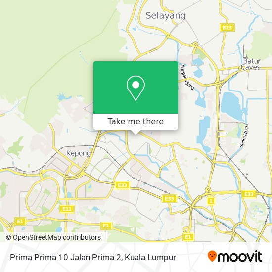 Peta Prima Prima 10 Jalan Prima 2