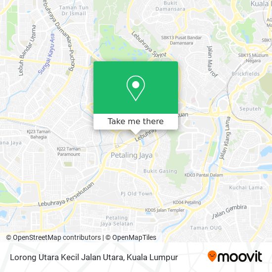 Lorong Utara Kecil Jalan Utara map