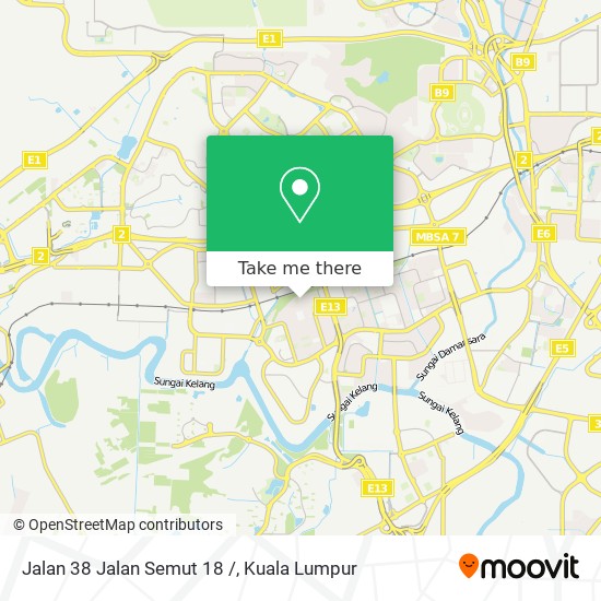 Jalan 38 Jalan Semut 18 / map